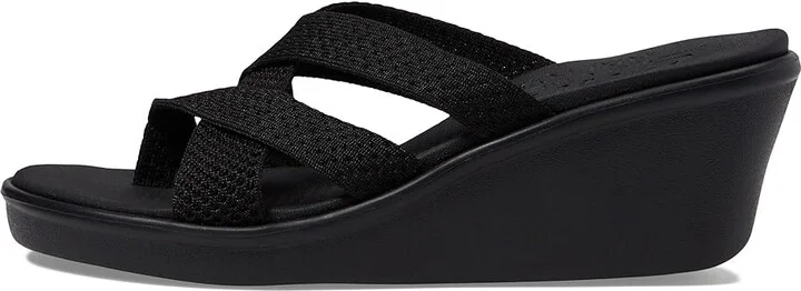 SKECHERS Rumble On - Heat Maze Women's Shoes Black/Black : 10 B - Medium, Textile - Image 5
