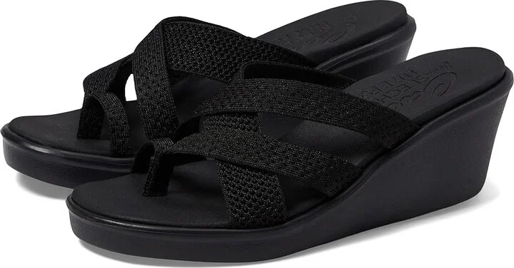 SKECHERS Rumble On - Heat Maze Women's Shoes Black/Black : 10 B - Medium, Textile