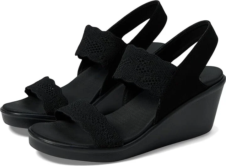 SKECHERS Rumble On - New Crush Women's Shoes Black/Black : 5 B - Medium, Synthetic
