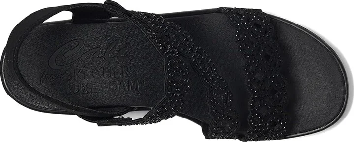SKECHERS Rumble On - Sassier Dayz Women's Sandals Black/Black : 11 B - Medium, Rubber - Image 2