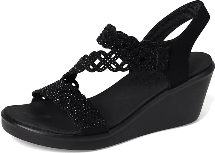 SKECHERS Rumble On - Sassier Dayz Women's Sandals Black/Black : 11 B - Medium, Rubber - Image 5