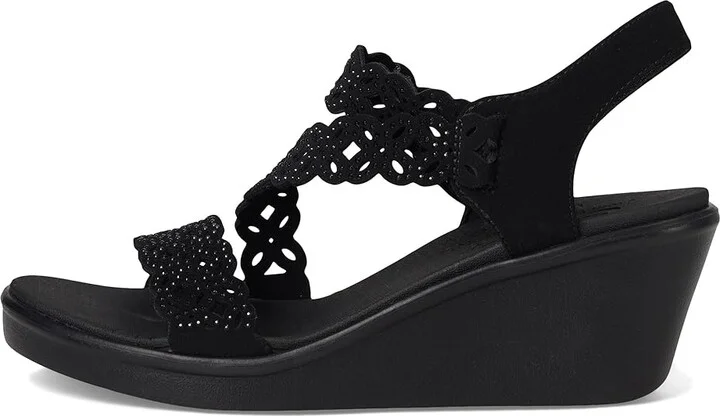 SKECHERS Rumble On - Sassier Dayz Women's Sandals Black/Black : 11 B - Medium, Rubber - Image 6