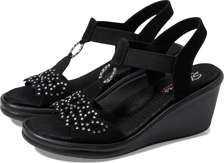 SKECHERS Rumblers - Queen B Women's Shoes Black : 5.5 B - Medium, Synthetic