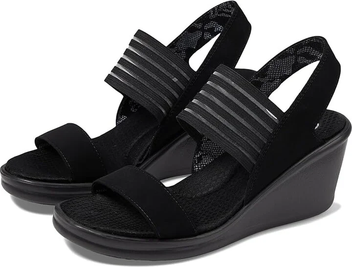 SKECHERS Rumblers-Sci-Fi Women's Sandals Black : 5 B - Medium, Synthetic