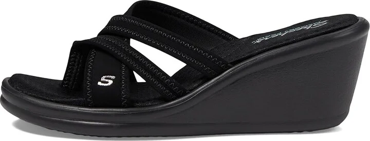 SKECHERS Rumblers Young At Heart Women's Sandals Black : 6 B - Medium, Synthetic - Image 7