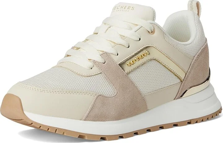 SKECHERS Runway - Posh Gal Women's Shoes Netural/Gold : 9.5 B - Medium - Image 5