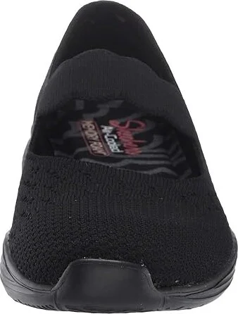 SKECHERS Seager - Power Hitter Women's Flat Shoes Black/Black : 5 B - Medium - Image 6