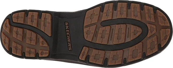 SKECHERS Segment Relaxed Fit Oxford Men's Shoes Brown : 7.5 D - Medium, Leather/Synthetic - Image 4