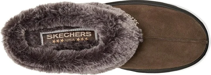 SKECHERS Shindigs - Fortress Women's Shoes Chocolate Suede : 6 B - Medium, Leather - Image 2
