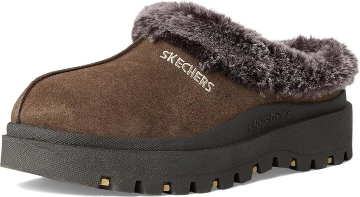 SKECHERS Shindigs - Fortress Women's Shoes Chocolate Suede : 6 B - Medium, Leather - Image 5