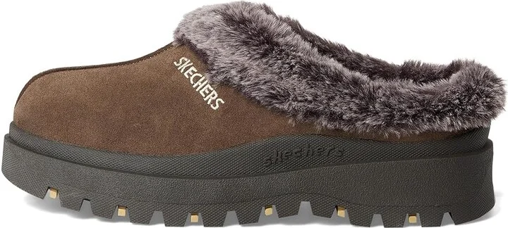 SKECHERS Shindigs - Fortress Women's Shoes Chocolate Suede : 6 B - Medium, Leather - Image 6