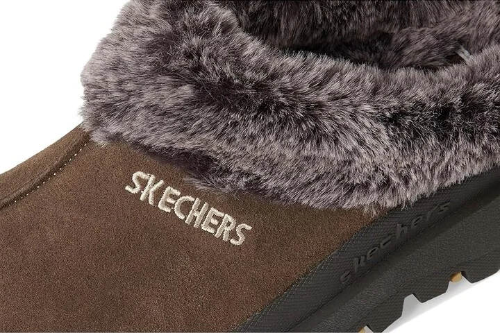 SKECHERS Shindigs - Fortress Women's Shoes Chocolate Suede : 6 B - Medium, Leather - Image 7