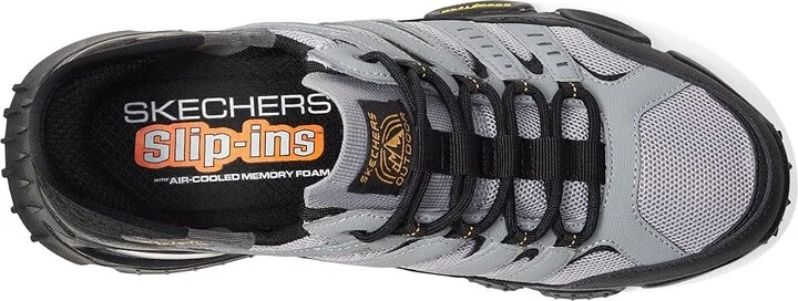 SKECHERS Skech-Air Envoy Emissary Hands Free Slip-Ins Men's Shoes Gray/Black : 7 D - Medium, Leather/Synthetic/Textile - Image 2