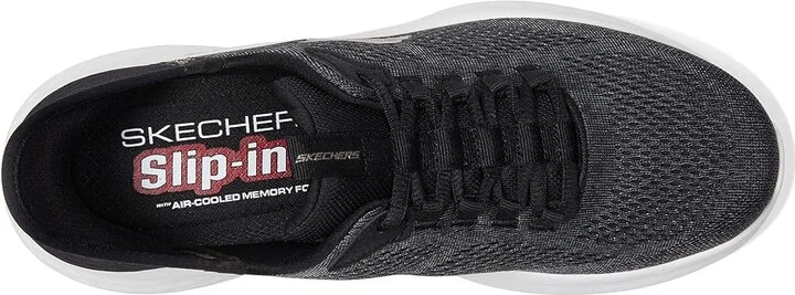 SKECHERS Skech - Lite Pro Primebase Hands Free Slip-In Men's Shoes Black/Gray : 8 EE - Wide, Synthetic - Image 2