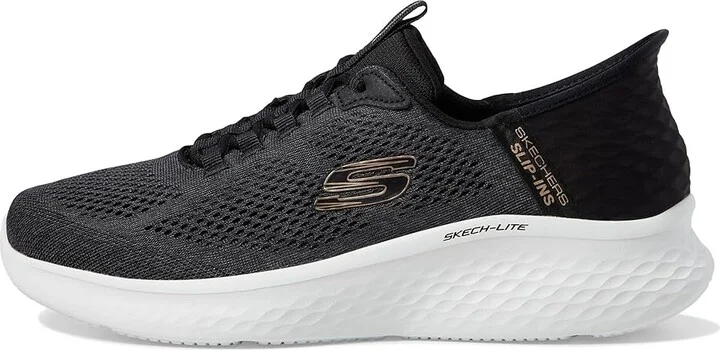 SKECHERS Skech - Lite Pro Primebase Hands Free Slip-In Men's Shoes Black/Gray : 8 EE - Wide, Synthetic - Image 6