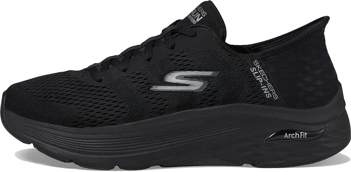 SKECHERS Skechers Hands Free Slip-ins: Go Run Max Cushioning Arch Fit - Game Men's Shoes Black/Black : 13 EE - Wide, Synthetic - Image 5