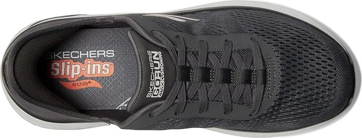 SKECHERS Skechers Hands Free Slip-ins: Go Run Max Cushioning Arch Fit - Game Men's Shoes Charcoal/Black : 8 D - Medium, Synthetic - Image 2