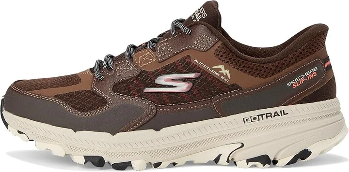 SKECHERS Skechers Hands Free Slip-ins: Go Run Trail Altitude 2.0 Men's Shoes Brown/Orange : 7 D - Medium - Image 6