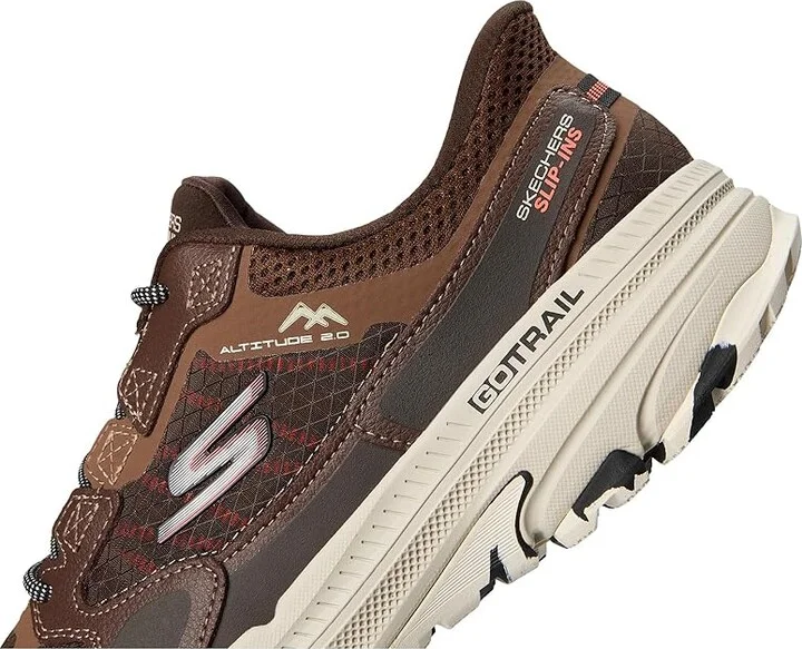 SKECHERS Skechers Hands Free Slip-ins: Go Run Trail Altitude 2.0 Men's Shoes Brown/Orange : 7 D - Medium - Image 7