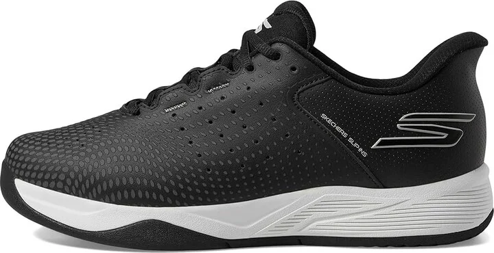 SKECHERS Skechers Pickleball Slip-ins Relaxed Fit: Viper Court Reload Men's Shoes Black/White : 8.5 D - Medium, Synthetic - Image 6