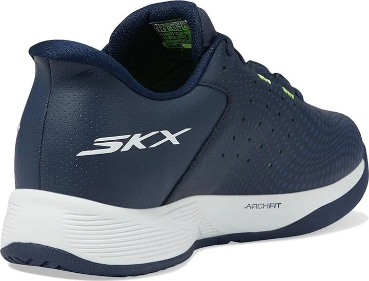 SKECHERS Skechers Pickleball Slip-ins Relaxed Fit: Viper Court Reload Men's Shoes Black/White : 8.5 D - Medium, Synthetic - Image 9
