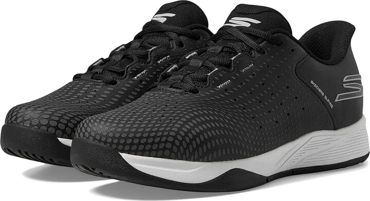 SKECHERS Skechers Pickleball Slip-ins Relaxed Fit: Viper Court Reload Men's Shoes Black/White : 8.5 D - Medium, Synthetic