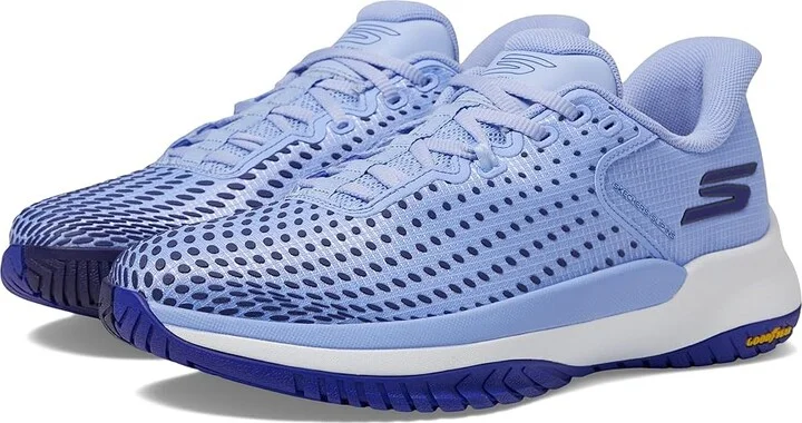 SKECHERS Skechers Pickleball Viper Court: Elite Hands Free Slip- Ins Women's Shoes Light/Blue : 6.5 B - Medium, Mesh/Polyester/Rubber