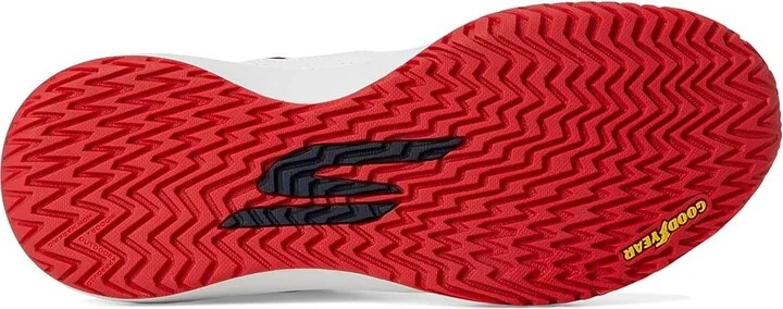 SKECHERS Skechers Viper Court Rally Men's Shoes White/Navy/Red : 11 D - Medium, Leather - Image 3