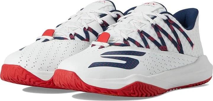 SKECHERS Skechers Viper Court Rally Men's Shoes White/Navy/Red : 11 D - Medium, Leather