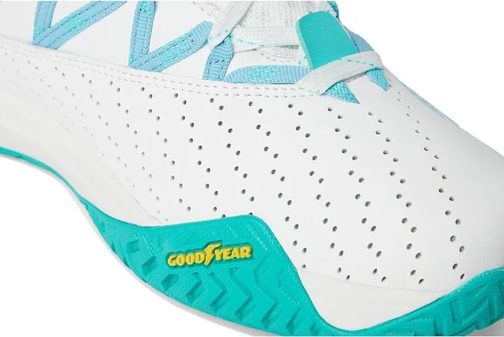 SKECHERS Skechers Viper Court Rally Women's Tennis Shoes White/Light Blue : 9 B - Medium, Leather - Image 7