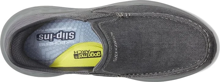 SKECHERS Slip-Ins: Parson - Dewitt Men's Shoes Charcoal : 7 D - Medium, Canvas - Image 2