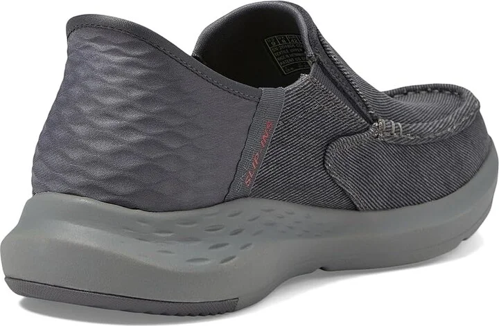 SKECHERS Slip-Ins: Parson - Dewitt Men's Shoes Charcoal : 7 D - Medium, Canvas - Image 4