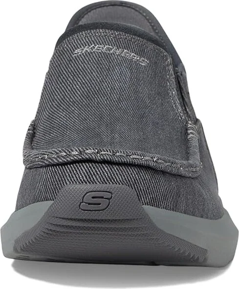 SKECHERS Slip-Ins: Parson - Dewitt Men's Shoes Charcoal : 7 D - Medium, Canvas - Image 5