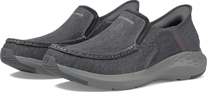SKECHERS Slip-Ins: Parson - Dewitt Men's Shoes Charcoal : 7 D - Medium, Canvas