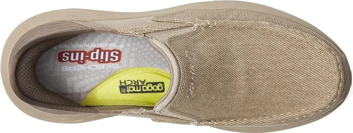 SKECHERS Slip-Ins: Parson - Dewitt Men's Shoes Taupe : 7 D - Medium, Canvas - Image 2