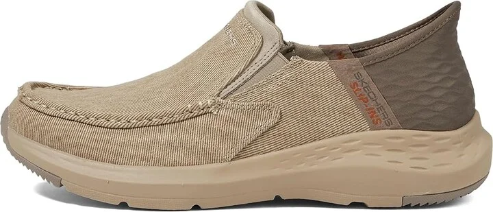 SKECHERS Slip-Ins: Parson - Dewitt Men's Shoes Taupe : 7 D - Medium, Canvas - Image 6