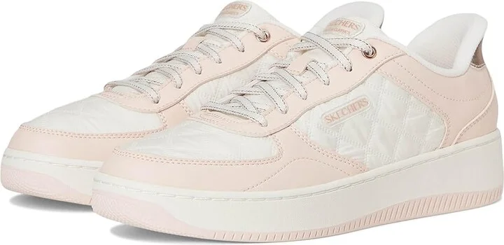 SKECHERS Sport Court 2.0-Daily Journey Hands-Free Slip-Ins Women's Shoes White/Pink : 6.5 B - Medium