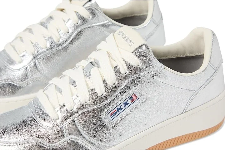 SKECHERS Sport Court 2.0-Much Metallic Women's Shoes Silver : 9.5 B - Medium, Textile - Image 7