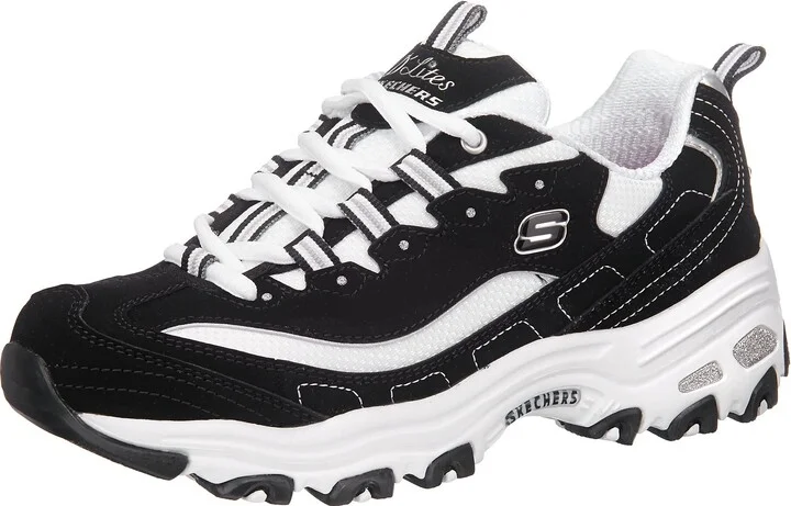 Skechers Sport Women's D'Lites Memory Foam Lace-up Sneaker