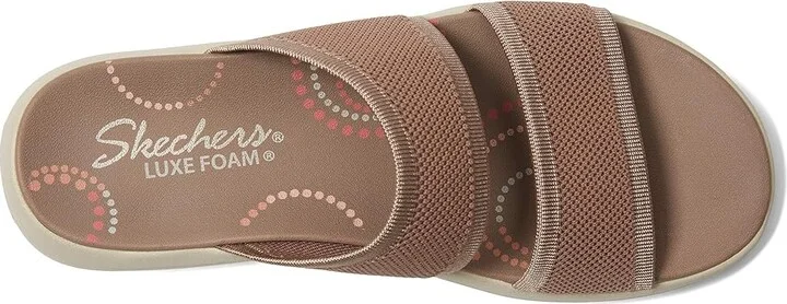 SKECHERS Sporty Slim Women's Sandals Mocha : 5 B - Medium, Textile - Image 2