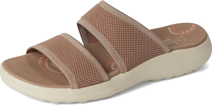 SKECHERS Sporty Slim Women's Sandals Mocha : 5 B - Medium, Textile - Image 5