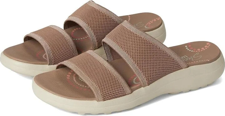 SKECHERS Sporty Slim Women's Sandals Mocha : 5 B - Medium, Textile