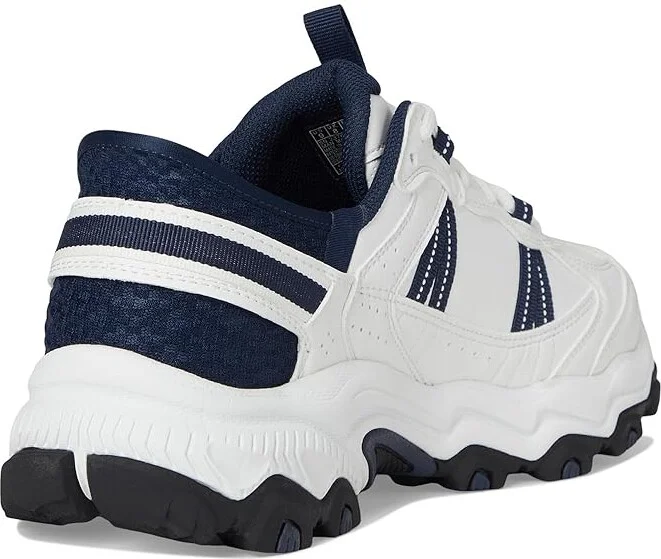 SKECHERS Stamina AT Hands Free Slip-In Sneaker Men's Shoes White/Navy : 6.5 D - Medium, Leather - Image 4