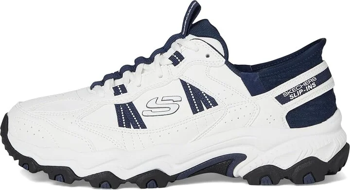 SKECHERS Stamina AT Hands Free Slip-In Sneaker Men's Shoes White/Navy : 6.5 D - Medium, Leather - Image 6