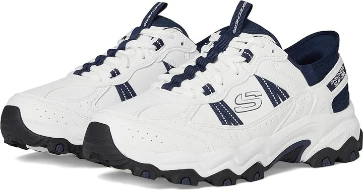 SKECHERS Stamina AT Hands Free Slip-In Sneaker Men's Shoes White/Navy : 6.5 D - Medium, Leather