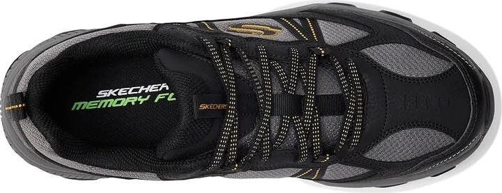SKECHERS Stamina AT Upper Stitch Men's Shoes Black/Charcoal : 14 D - Medium, Leather - Image 2