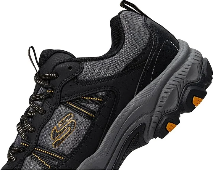 SKECHERS Stamina AT Upper Stitch Men's Shoes Black/Charcoal : 14 D - Medium, Leather - Image 4
