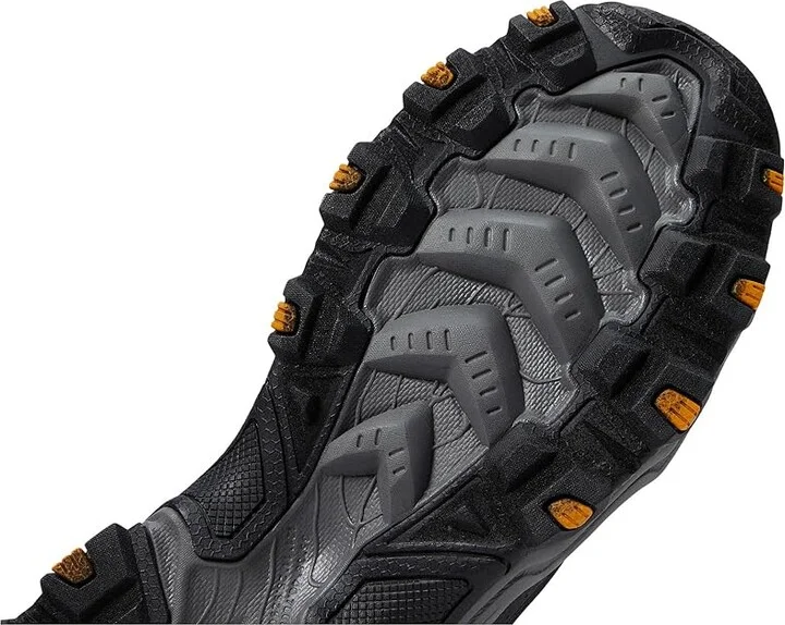 SKECHERS Stamina AT Upper Stitch Men's Shoes Black/Charcoal : 14 D - Medium, Leather - Image 5