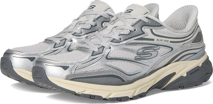 SKECHERS Stamina Sport Hands Free Slip-Ins Women's Shoes Silver : 11 B - Medium, Synthetic/Textile
