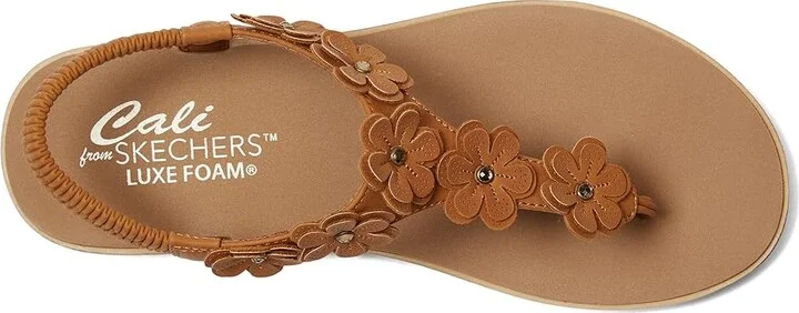SKECHERS Summer Cove - Beach Bloom Women's Sandals Luggage : 11 B - Medium, Rubber - Image 2